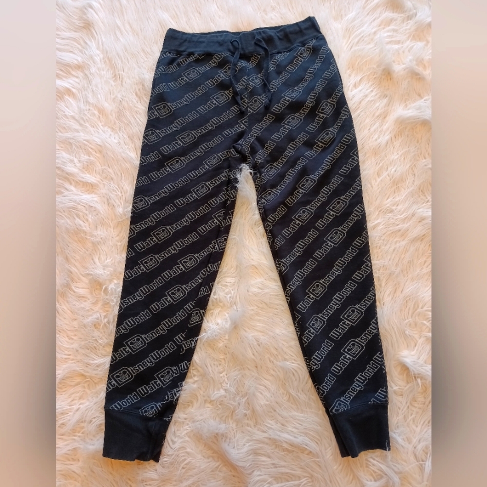 Disney Parks black Logo sweat pants size medium